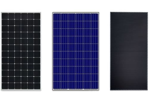 Vilka olika typer av solpaneler finns det?