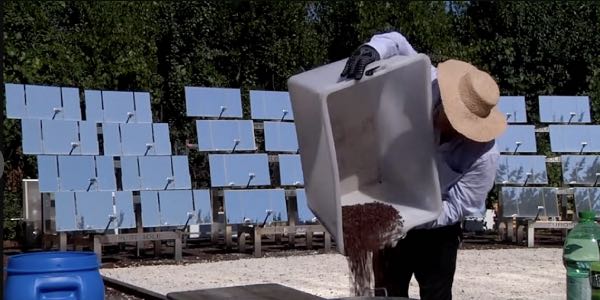 Italienskt kaffeföretag som använder solenergi för att rosta bönor